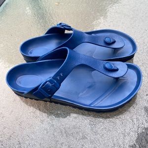 Birkenstock Gizeh Blue Sandals Sz 39